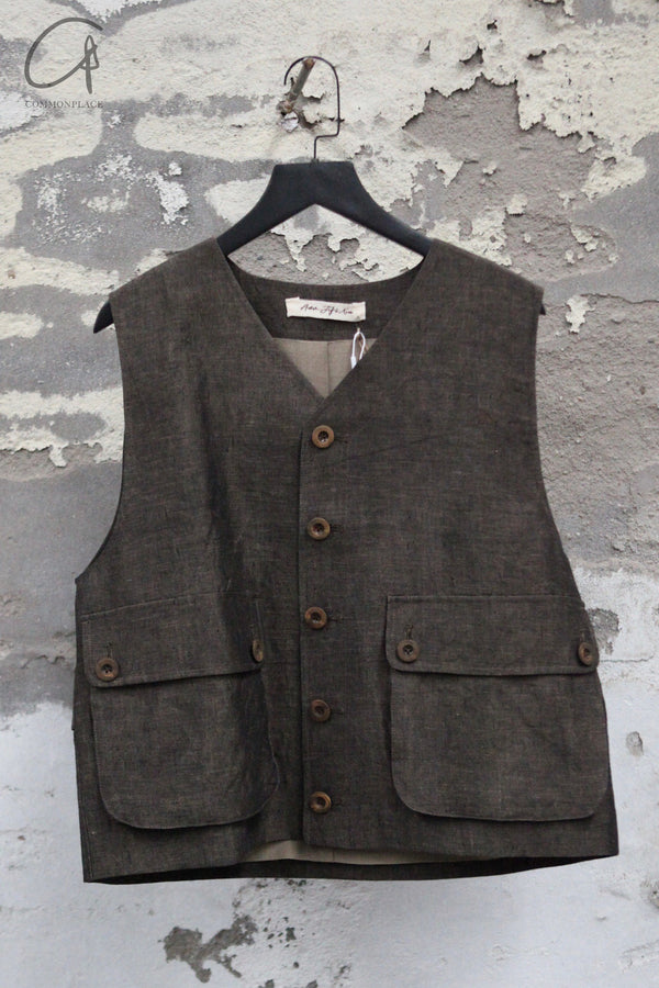 AVIVA JIFEI XUE Single-breasted vest commonplace brand collection store AJX-SO-SBCV-ACP-Antique Copper